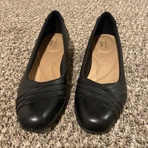 Clark’s black shoes